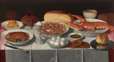 Nature morte avec coquillages et œufs - Georg Flegel